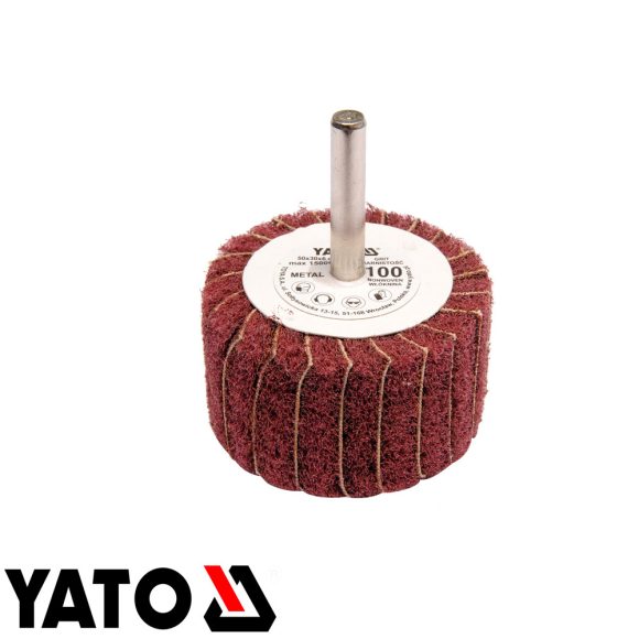 Yato YT-83390 csapos lamellás legyező csiszolókorong betéttel 50x30x6 mm P60