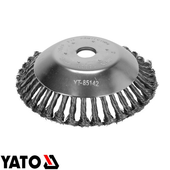 Yato YT-85142 döntött körkefe fűkaszához 200x25,4 mm (sodrott acél)