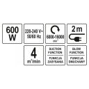 Yato YT-85170 légfúvó 600 W (max 4 m3/perc)