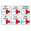 YATO YT-8968 locsolópisztoly, 7 funkciós (sárgaréz) (gyorscsatlakozás)