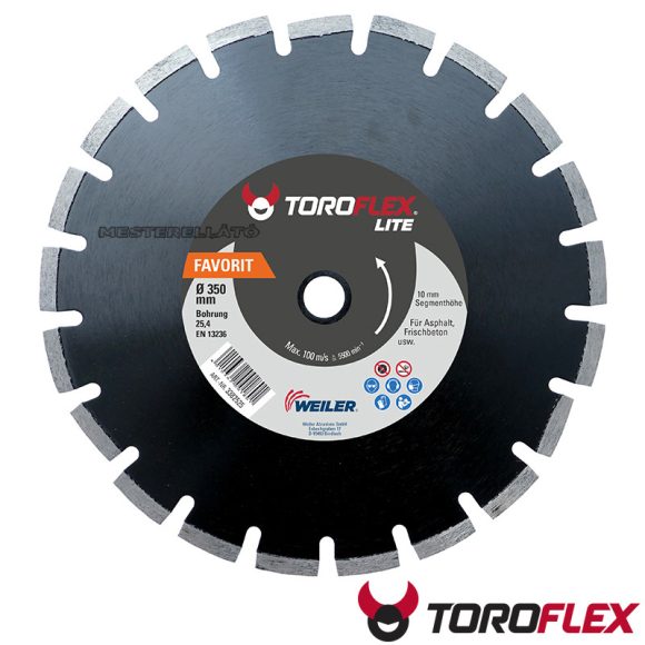 TOROFLEX FAVORIT aszfalt gyémánttárcsa 350x25,4 mm