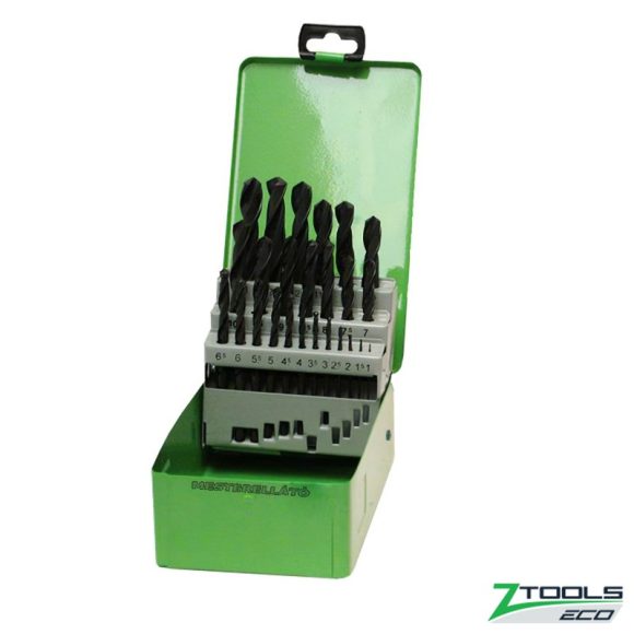 Z-TOOLS ECO 030405-0042 HSS-R Metal-Box fémfúró készlet, 1-13 mm, 25 darabos