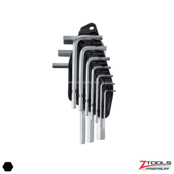 Z-TOOLS PREMIUM 040208-0237 imbuszkulcs készlet (CrV.), 1.5-10 mm, 10 darabos