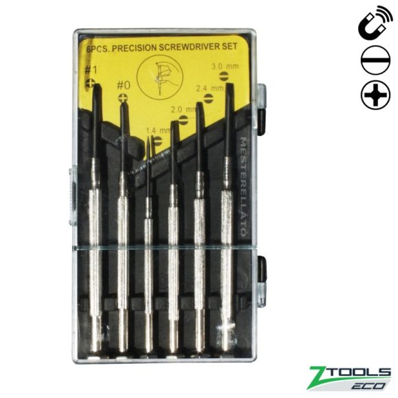 Z-TOOLS ECO 040302-0155 órás csavarhúzó készlet (mágneses), 6 darabos