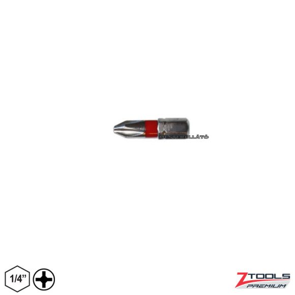 Z-TOOLS PREMIUM 040303-1322 bit behajtó, PH1x25 mm (1/4")